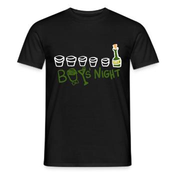 Dearadh Bronntanais Bronntaí Oíche Buachaillí - Men's T-Shirt - black - Front - AI Model Male 178 light (178cm)