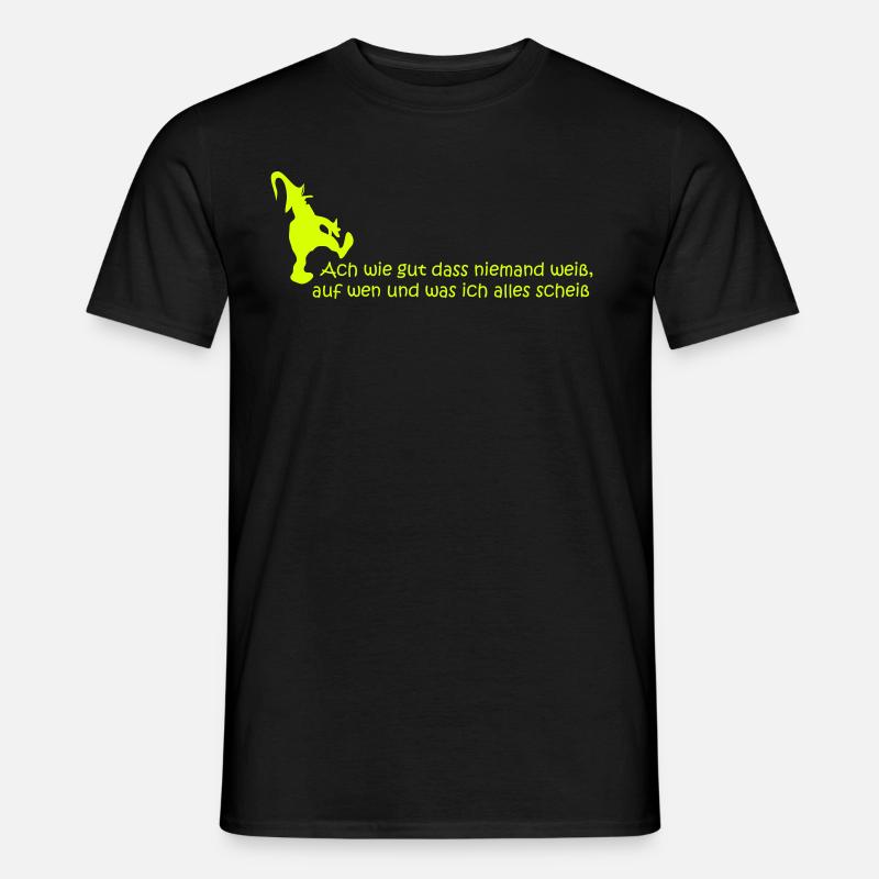 achwiegut - Männer T-Shirt - Schwarz