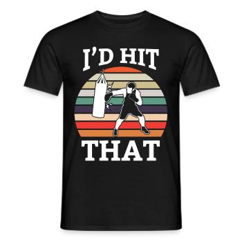 Boxing Boxer Boxer Boxing Match Boxing Training - Men's T-Shirt - black - Front - AI Model Male 178 light (178cm)