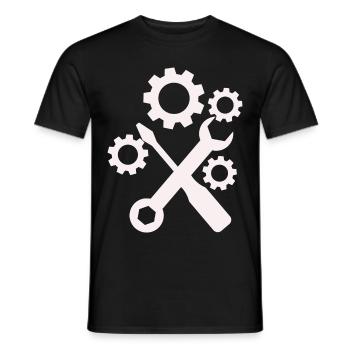 Outil - Tournevis Tournevis Amateur - T-shirt homme - noir - Devant - AI Model Male 178 light (178cm)