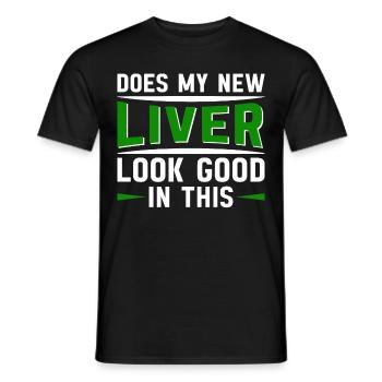 Lebertransplantation Leber-OP Organspender - Männer T-Shirt - Schwarz - Vorne - AI Model Male 178 light (178cm)