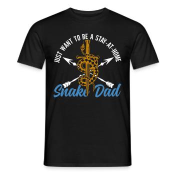 Snake owners Snake lovers Snakes - Men's T-Shirt - black - Front - AI Model Male 178 light (178cm)