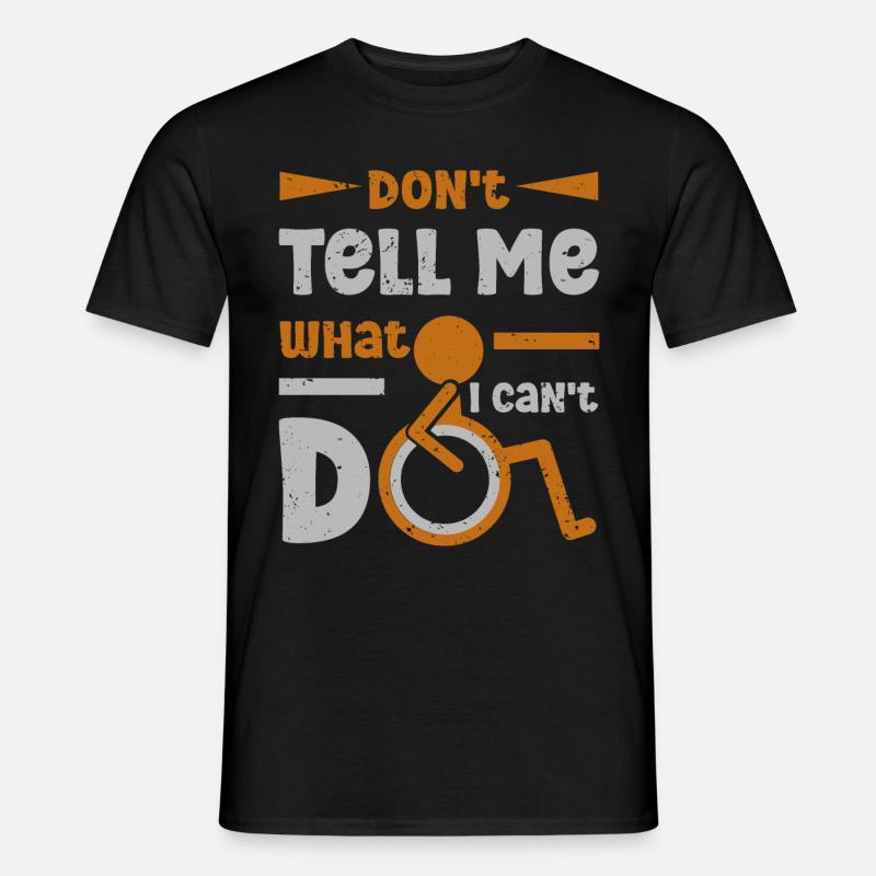Rollstuhl Beinamputation Bewusstsein Amputation - Männer T-Shirt - Schwarz