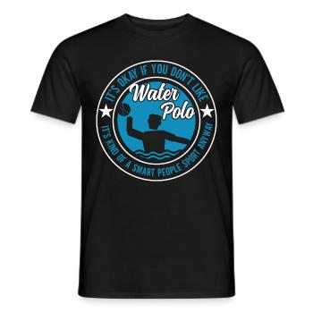 Wasserball Spieler Wasserball Mannschaft Trainer - Männer T-Shirt - Schwarz - Vorne - AI Model Male 178 light (178cm)