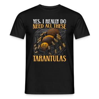 Tarantula Papa Tarantulas Collector Tarantula - Men's T-Shirt - black - Front - AI Model Male 178 light (178cm)