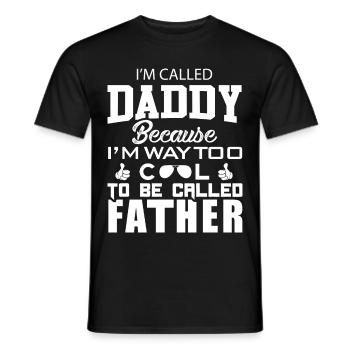 super cool daddy - Männer T-Shirt - Schwarz - Vorne - AI Model Male 178 light (178cm)