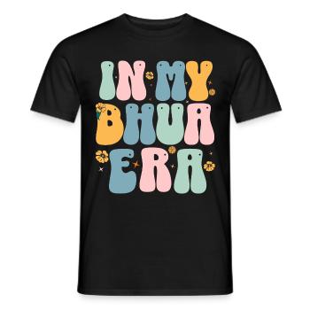 À l’époque du bhua - T-shirt homme - noir - Devant - AI Model Male 178 light (178cm)