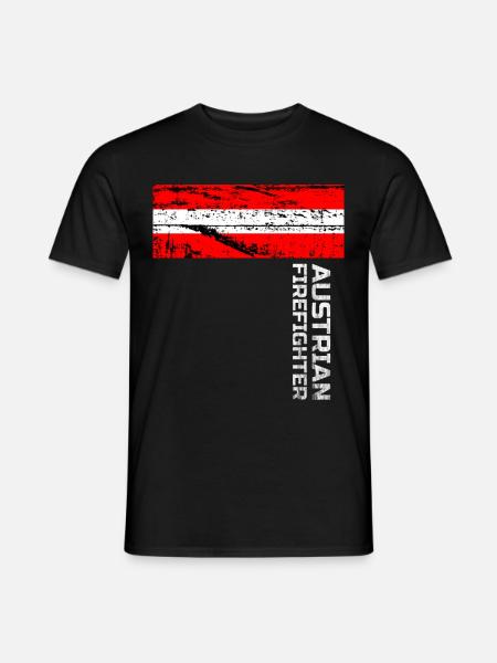 Austrian Firefighter ONE - Men's T-Shirt - black