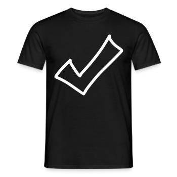 Hook Emoji Sketch Dessin - T-shirt homme - noir - Devant - AI Model Male 178 light (178cm)