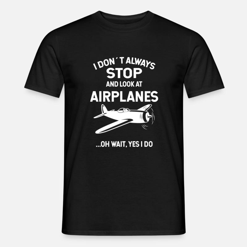 Airplanes - Männer T-Shirt - Schwarz