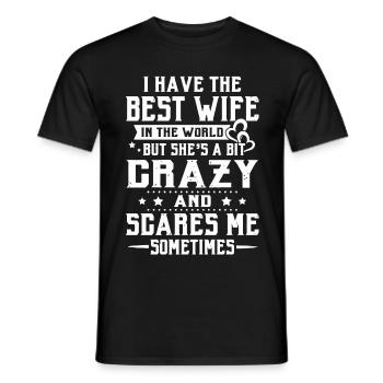 J'ai la meilleure femme du monde - T-shirt homme - noir - Devant - AI Model Male 178 light (178cm)