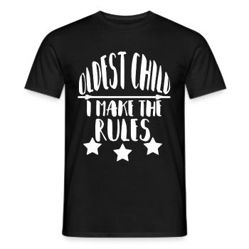 The oldest child - Oldest child - Men's T-Shirt - black - Front - AI Model Male 178 light (178cm)