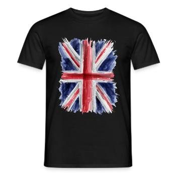 Drapeau britannique - T-shirt homme - noir - Devant - AI Model Male 178 light (178cm)