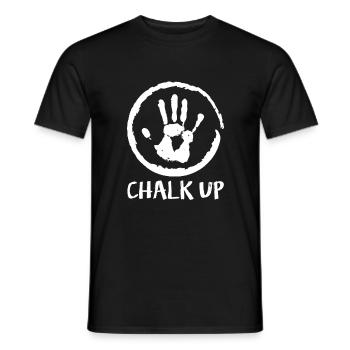 Chalk Up - Klettern Bouldern Powerlifting Geschenk - Männer T-Shirt - Schwarz - Vorne - AI Model Male 178 light (178cm)