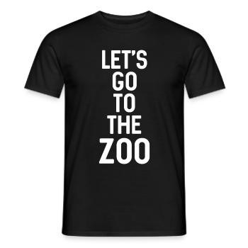 ZOO - ANIMAUX - LIONS - T-shirt homme - noir - Devant - AI Model Male 178 light (178cm)