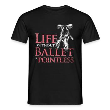 ballet - T-shirt homme - noir - Devant - AI Model Male 178 light (178cm)
