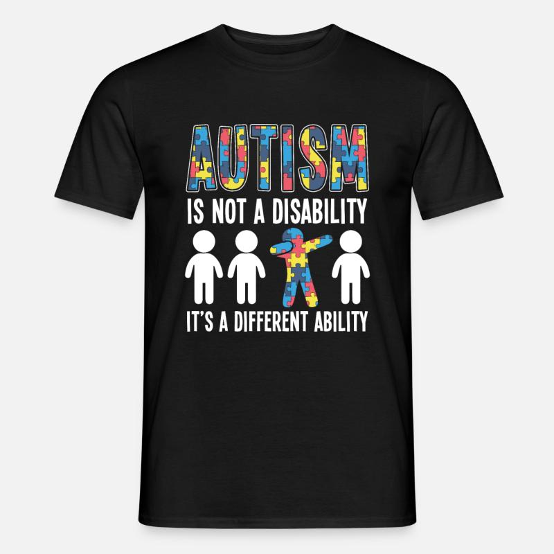 Capacité d'autisme - T-shirt homme - noir