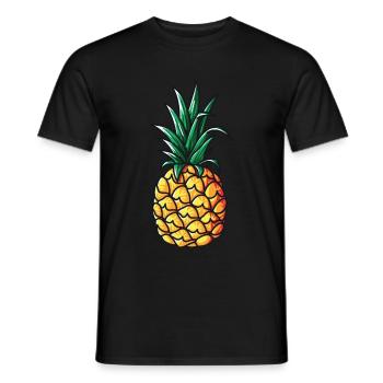 T-shirt avec costume d'ananas ananas pour femme ananas - T-shirt homme - noir - Devant - AI Model Male 178 light (178cm)