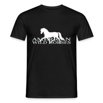 Chevaux, Cheval, Western Equitation, Filles, Équitation - T-shirt homme - noir - Devant - AI Model Male 178 light (178cm)