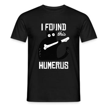 I found this Humerus - Männer T-Shirt - Schwarz - Vorne - AI Model Male 178 light (178cm)