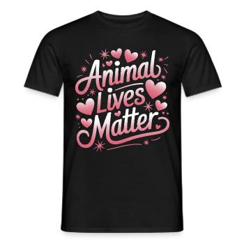 Végétarien Végétalien Végétarien Végétarien - T-shirt homme - noir - Devant - AI Model Male 178 light (178cm)