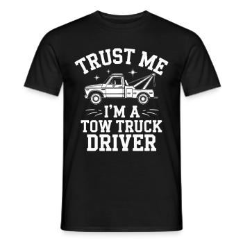 Abschleppwagen Truck Abschlepper - Männer T-Shirt - Schwarz - Vorne - AI Model Male 178 light (178cm)