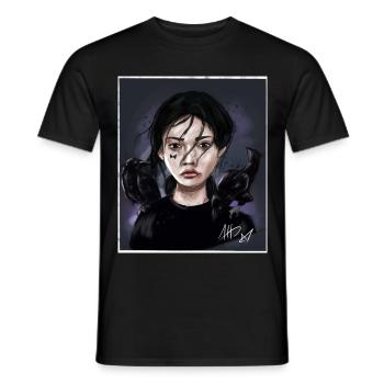Dark Like A Crow - Men's T-Shirt - black - Front - AI Model Male 178 light (178cm)