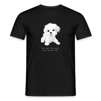 Cadeau cool pour animal de compagnie Bichon Frisé - T-shirt homme - noir - Devant - AI Model Male 178 light (178cm)