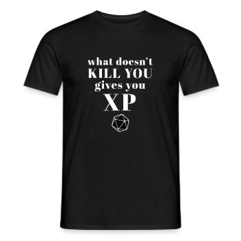 What Doesn't Kill You Brings Experience Role-Playing - Men's T-Shirt - black - Front - AI Model Male 178 light (178cm)