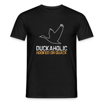 I pulcini di anatra di Duckaholic accumulano il ciarlatano dell'uccello dell'amante animale - T-shirt uomo - nero - Fronte - AI Model Male 178 light (178cm)