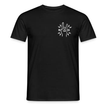 Rock - Männer T-Shirt - Schwarz - Vorne - AI Model Male 178 light (178cm)