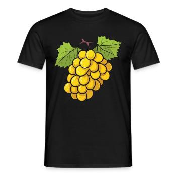 Symbole des raisins - T-shirt homme - noir - Devant - AI Model Male 178 light (178cm)