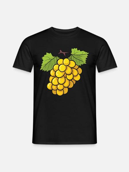 Weintrauben Symbol - Männer T-Shirt - Schwarz