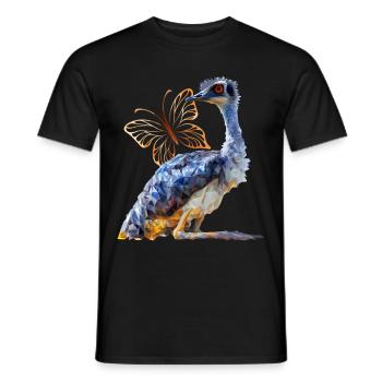 Emu - Men's T-Shirt - black - Front - AI Model Male 178 light (178cm)