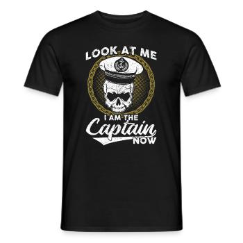 I am the captain now - Men's T-Shirt - black - Front - AI Model Male 178 light (178cm)