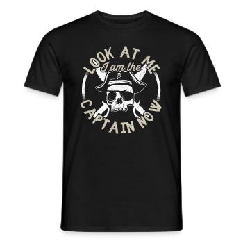 Je suis le capitaine maintenant - T-shirt homme - noir - Devant - AI Model Male 178 light (178cm)
