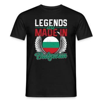 Bulgarien - Männer T-Shirt - Schwarz - Vorne - AI Model Male 178 light (178cm)