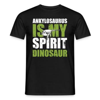 Ankylosaurus Ist Mein Spiritueller Dinosaurier - Männer T-Shirt - Schwarz - Vorne - AI Model Male 178 light (178cm)