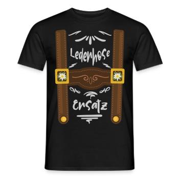 LederHosen (édition de rechange) - T-shirt homme - noir - Devant - AI Model Male 178 light (178cm)