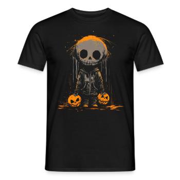 Let's Get Smashed Pumpkin - Men's T-Shirt - black - Front - AI Model Male 178 light (178cm)