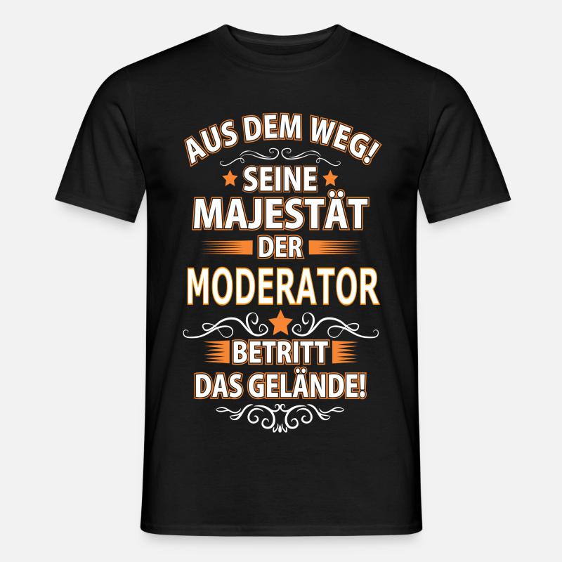 MODERATOR - Männer T-Shirt - Schwarz