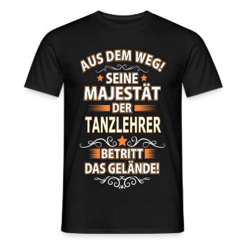 TANZLEHRER - Männer T-Shirt - Schwarz - Vorne - AI Model Male 178 light (178cm)