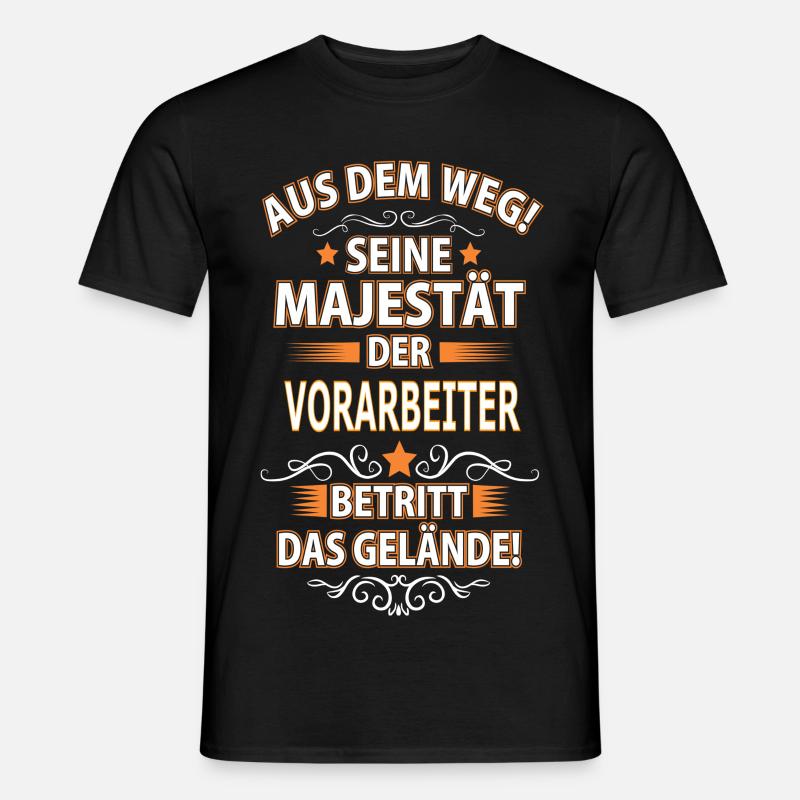 VORARBEITER - Männer T-Shirt - Schwarz