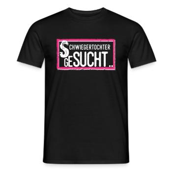 Daughter-in-law marriage wife wife humor - Men's T-Shirt - black - Front - AI Model Male 178 light (178cm)