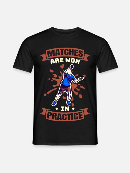 Games are won in practice - Men's T-Shirt - black