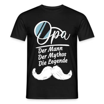 Opa Geschenke Lustig Großvater Geschenkidee Spruch - Männer T-Shirt - Schwarz - Vorne - AI Model Male 178 light (178cm)