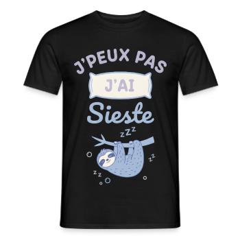 Faultiers süßes Nickerchen - Männer T-Shirt - Schwarz - Vorne - AI Model Male 178 light (178cm)