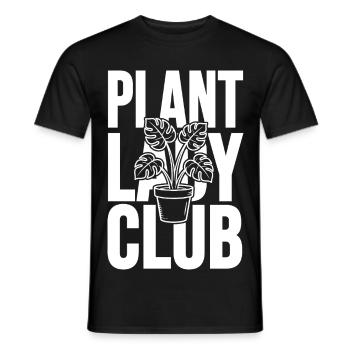 Plant Lady Club Monstera - Men's T-Shirt - black - Front - AI Model Male 178 light (178cm)