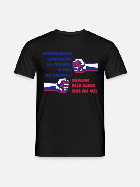 FRANCE FRONT NATIONAL DEMOCRATIE - T-shirt homme - noir