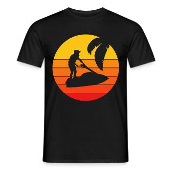 Jet Ski - Water Sports - Men's T-Shirt - black - Front - AI Model Male 178 light (178cm)